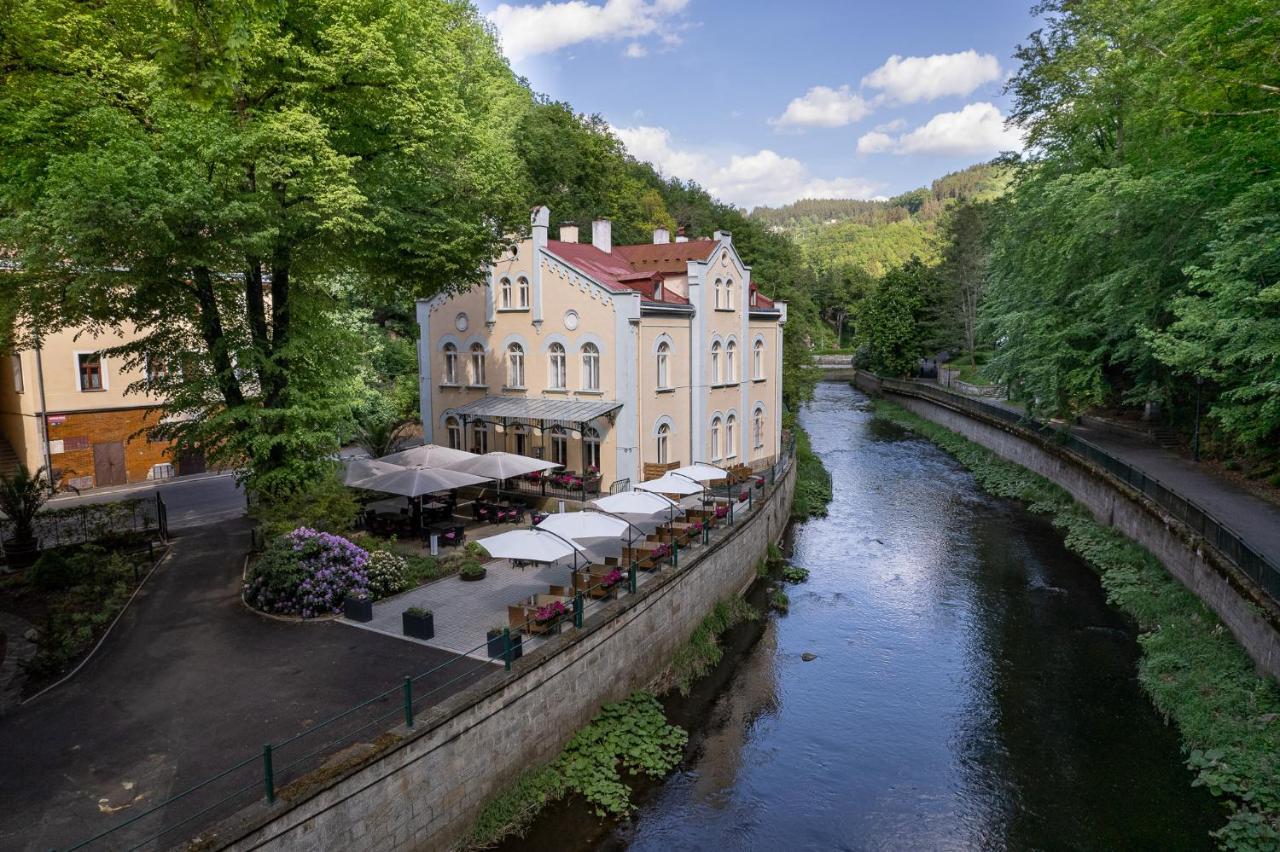 Villa Basileia Riverside Karlovy Vary Bagian luar foto